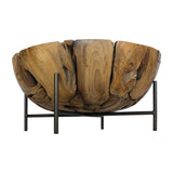 XILON teak root coffee table, top view