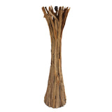 QUINTON teak root floor lamp, root base detail