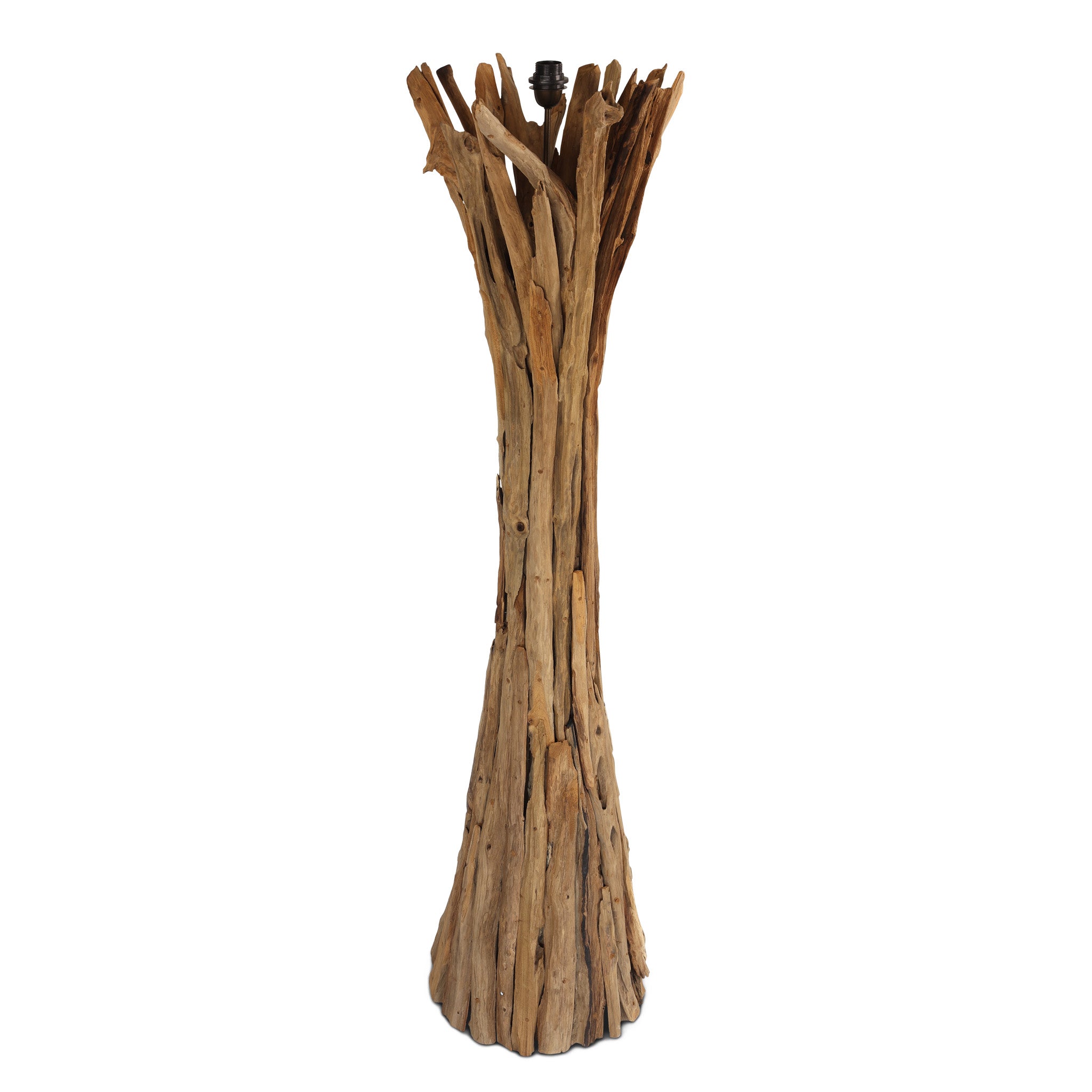 QUINTON teak root floor lamp, root base detail