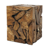 XILON teak root pedestal H45, top view