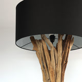 QUINTON floor lamp, black shade detail