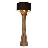 QUINTON teak root floor lamp, front view