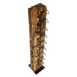 XILON teak root bottle stand, rear view