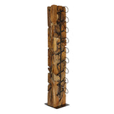 XILON teak root bottle stand, front view