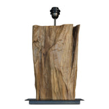 FAVO teak root table lamp, root base detail