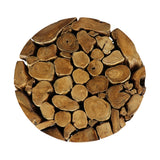XILON teak root coffee table, grain detail